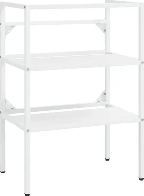 Obrázok produktu pre vidaXL Kúpeľňový rám na umývadlo biely 59x38x83 cm železo