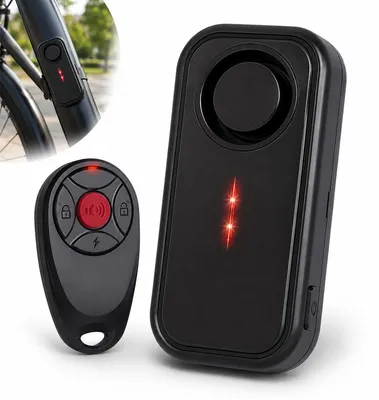 Produktbild von Fahrrad Alarmanlage mit Fernbedienung, 113dB Diebstahlschutz mit Vibrationssensor, kabelloser Alarm für E-Bike, Motorrad und Roller, IP66 wasserdicht