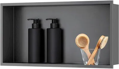 Produktbild von Unyqoos® Edelstahl Wandnische für Dusche und Innenräume mit einfachem Installationsdesign