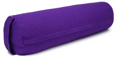 Produktbild von yogabox Yoga und Pilates Bolster / Yogarolle BASIC - lila 65 x 22 x 22 cm Buchweizenschalen