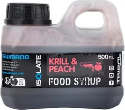 Produktbild von Shimano Isolate Food Syrup Attractant Krill & Peach 500 ml