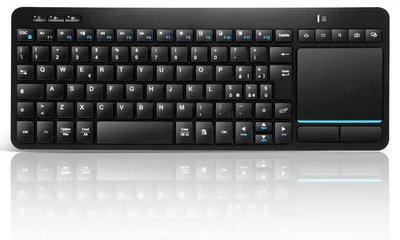 Immagine prodotto di Tastiera wireless - Touchpad - Bluetooth - 3 dispositivi - Nero