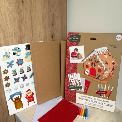 Image de Maison de Noël à construire et à décorer