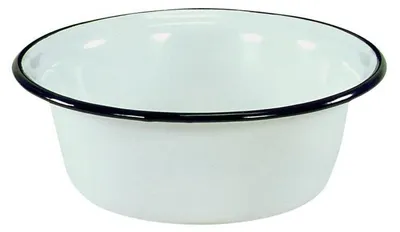 Produktbild von Krüger Emaille Schüssel-Set Weiß 3-teilig | Ø 20/24/28 cm | Küchenschüsseln