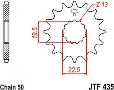 Immagine prodotto di Pignone ESJOT "35015" 530, acciaio 15 denti