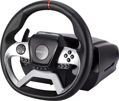 Zdjęcie produktu dla Kierownica z pedałami i dźwignią zmiany biegów - Maxx Tech Pro Force Feedback Racing Wheel Kit