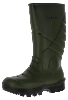 Produktbild von Sika Thermo Green PolyurethanSafety S5 Gummistiefel Herren - warmer wasserdichter Sicherheitsstiefel mit Stahlkappe, durchtrittsicherer Zwischensohle & Thermofutter, EN ISO 20345 S5 CI FO Green EU 47