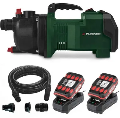 Produktbild von PARKSIDE 40V Akku-Gartenpumpe PGPA 40-Li + 2 x Akku / Ladegerät + Saugschlauch