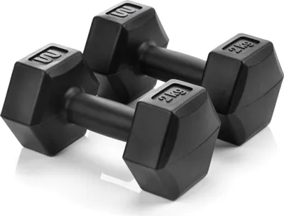 Produktbild von Meteor Hantelset 2x2 kg - Sechseckig Vinylbeschichtet für Krafttraining zu Hause