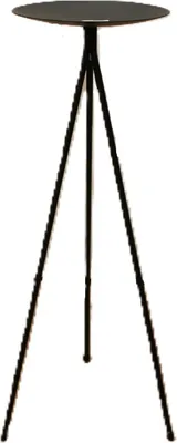 Productafbeelding van Stabiele standaardhouder voor vaas/pot/kaarsenhouder, metaal, zwart, hoogte 70 cm