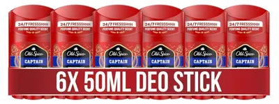 Produktbild von Old Spice Captain Deostick für Männer 6x50ml ohne Aluminiumsalze