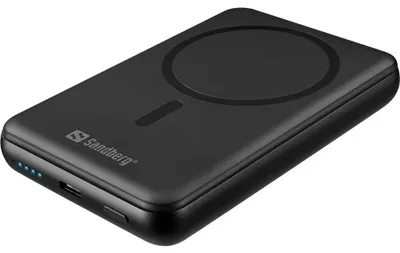Produktbild von Sandberg 421-51, 10000 mAh, Halbfestkörper, Kabelloses Aufladen, 3,7 V, Schwarz
