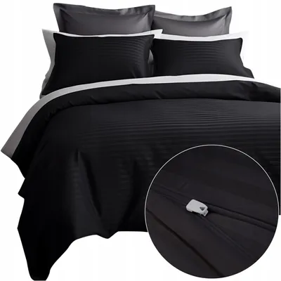 Produktbild von Darymex Baumwoll-Satin Bettwäsche 140x200 gestreift glatt