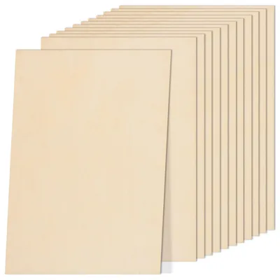 Sperrholzplatten 12 Stk., 300x400x2 mm, unbehandelt, für Basteln