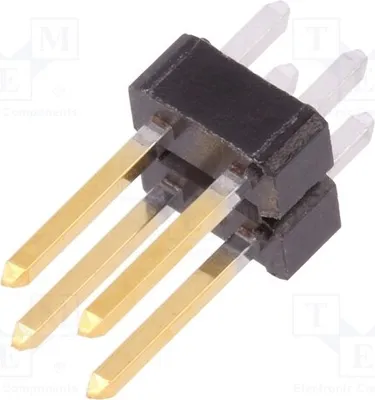 Image de 5 x barrette de connecteur, type broche, 4 broches mâles, droite, 2,54 mm, référence 67996-204HLF. Barrettes de connecteur