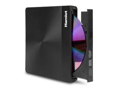 Image de Hamlet XDVDSLIM3AC Lecteur de disque optique DVD±RW Noir