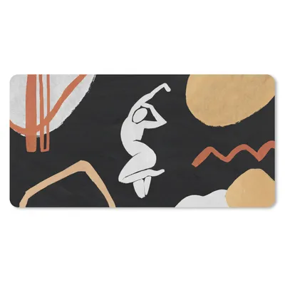 Produktbild von MuchoWow® Schreibtischunterlage Frau - Abstrakt - Kunst 80x40 cm - XXL Mauspad - Gaming Mauspad