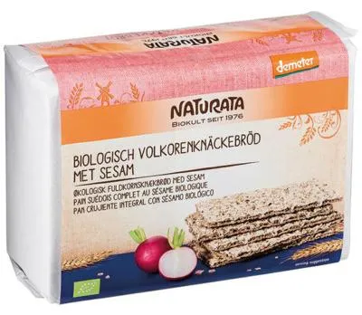 Productafbeelding van Naturata Knackebrod Sesam Demeter (250 gr)