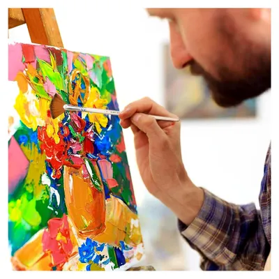 Produktbild von 5er Set Fächerpinsel für Künstler, Pinselset für Acryl-, Aquarell- und Ölgemälde