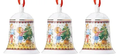 Produktbild von Hutschenreuther Set mit 3 x Porzellanglocke Weihnachtsglocke 2024 Zeitlich limitierte Edition 02250-722829-27920 #1