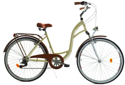 Zdjęcie produktu dla Rower Dallas City 28" 7spd LUX - krem z brązem