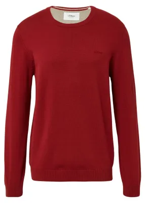 Produktbild von s.Oliver 2143173.3626.XL, Pullover, Männlich, Rot, XL, Leger, Regular fit