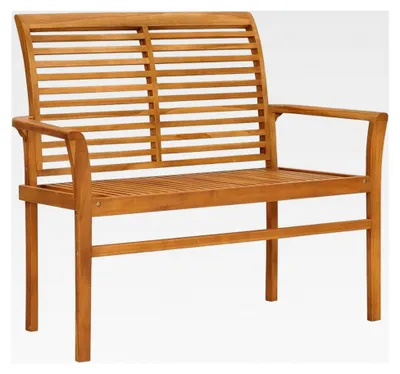 Produktbild von Gartenbank 112 cm aus massivem Teakholz