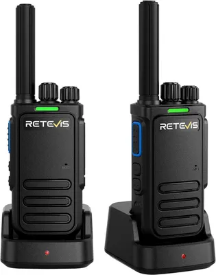 Produktbild von Retevis B64 Walkie-Talkies, Funkgeräte mit KI-Chip-Rauschunterdrückung und Klanganpassung, Wiederaufladbares USB-C, für Familie, Outdoor und Wandern