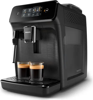 Produktbild von Philips Kaffeevollautomat 1200 Series, 2 Kaffeespezialitäten, Schwarz (EP1220/00)