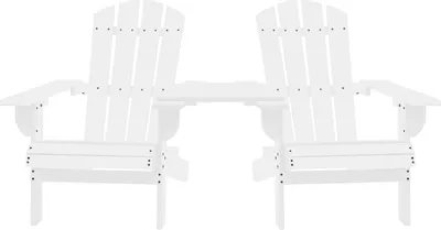 Zdjęcie produktu dla VidaXL 310067, Taras, Obite siedzisko, Drewno sosnowe, Biały, 110 kg, 1810 mm