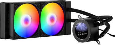 Obrázek produktu pro VEVOR CPU kapalinový chladič, AIO CPU vodní chladič - 120 mm PWN ventilátor a čerpadlo, systém vodního chlazení PC pro Intel 115X/1366/2011/1700/1200, AMD AM4/AM5