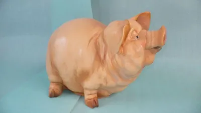 Produktbild von Design Schwein Figur Garten Statue Skulptur Figuren Skulpturen Dekoration c548