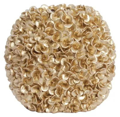 Image de Vase PHYLIA en plastique doré – 31,5x17x28 cm