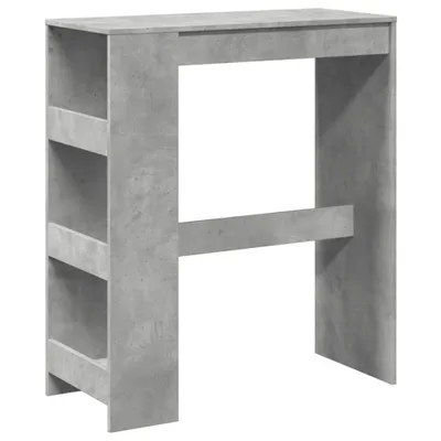 Produktbild von Bartisch mit Regal Betongrau 90x40x103,5 cm Holzwerkstoff