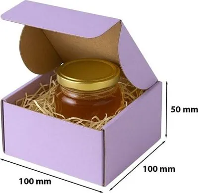 Image de Carton Découpe Carton Boîte en carton 100 x 100 x 50 mm Violet