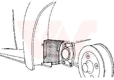 Produktbild von VAN WEZEL Radhaus 5801470 hinten rechts vor der achse für VW KAEFER