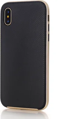 Imagen del producto de Funda protectora para Apple iPhone X de 5.8 pulgadas, carcasa rígida con diseño de fibra de carbono