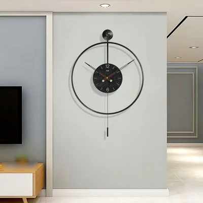 Imagen del producto de Reloj de pared grande de 47 cm con diseño minimalista