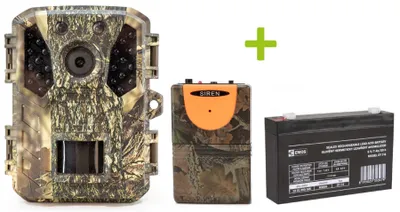 Produktbild von Outdoor Wildlife Hunting Trail und Wildkamera OXE Gepard II, 20MP, Full HD, IP66 wasserdichte, Jagdkamera 0,2s Auslösezeit, Bewegungsmelder, 6V/7Ah externer Akku und Netzkabel  + 32GB SD-Karte und 6 Batterien!
