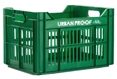 Immagine prodotto di cassa per biciclette in polipropilene riciclato da 30 litri verde scuro