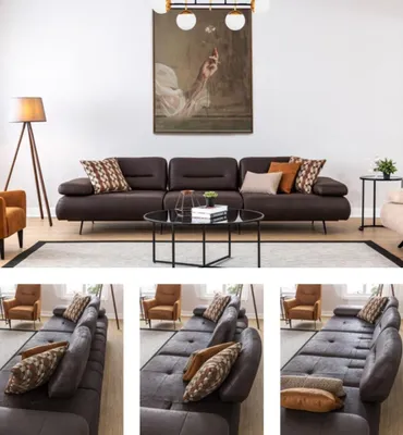 Produktbild von Sofagarnitur 4+3+1+1 Sitzer Set Design Sofa Polster Couchen Couch Modern Luxus