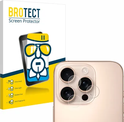 Produktbild von BROTECT Schutzglas für Apple iPhone 16 Pro (NUR Kameraschutz) Schutzfolie Panzer Folie Glas Display Schutz klar