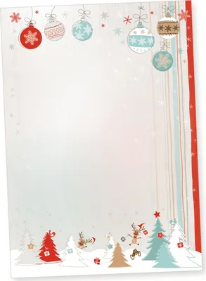 Produktbild von Joulujuhla 50 Blatt Briefpapier Weihnachten A4, Weihnachtsbriefpapier