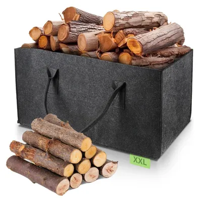 Productafbeelding van Feltentas XXL, 61x32x32 cm, 60 liter, boodschappentas met handgreep, donkergrijs, 1 stuk