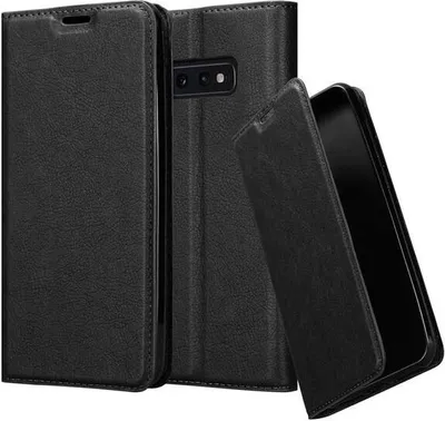 Obrázek produktu pro Cadorabo Case for Samsung Galaxy S10e Protective Case in Black Pouzdro na mobilní telefon s magnetickým zavíráním