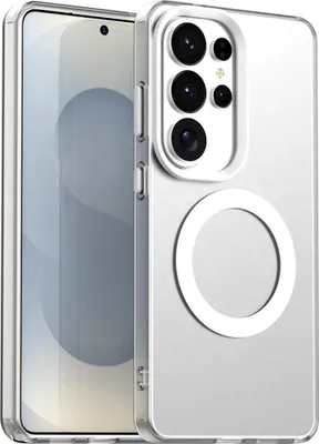 Immagine prodotto di Custodia MagSafe per Samsung Galaxy S26 Ultra, design Candy, in TPU e PC, bianca