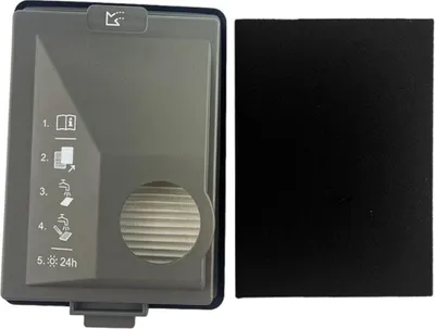 Produktbild von Trade-Shop Feinstaub-Filter Abluftfilter kompatibel mit Miele Boost CX1 ersetzt CX-FSF, 11639250, 11169285 / Zubehör für Staubsauger
