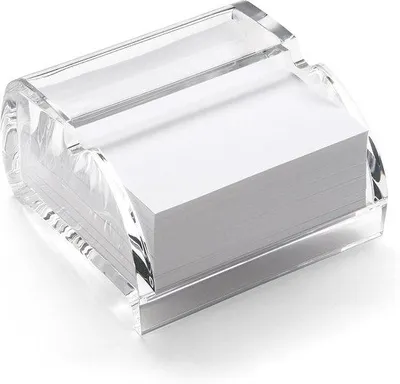 Immagine prodotto di Portafogli acrilico trasparente per appunti, 400 fogli, 6,4x12x11 cm