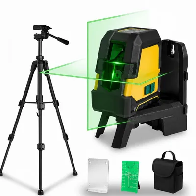 Immagine prodotto di InAndOutdoorMatch - Laser per linee di riferimento - Autolivellante - Laser verde, Immagine generata dall'IA