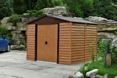 Produktbild von Pergart Gerätehaus "Frankfurt II" 1112, Holzoptik